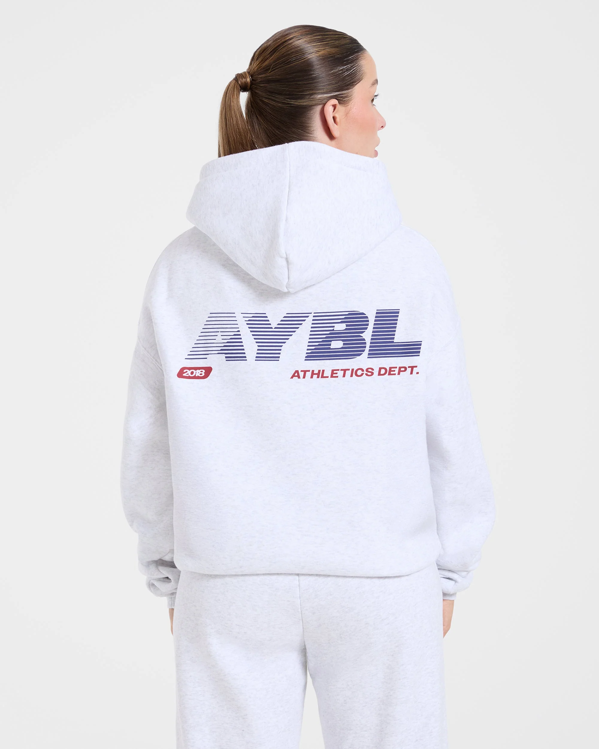 Athletics Dept Oversized Hoodie - Gris Marl