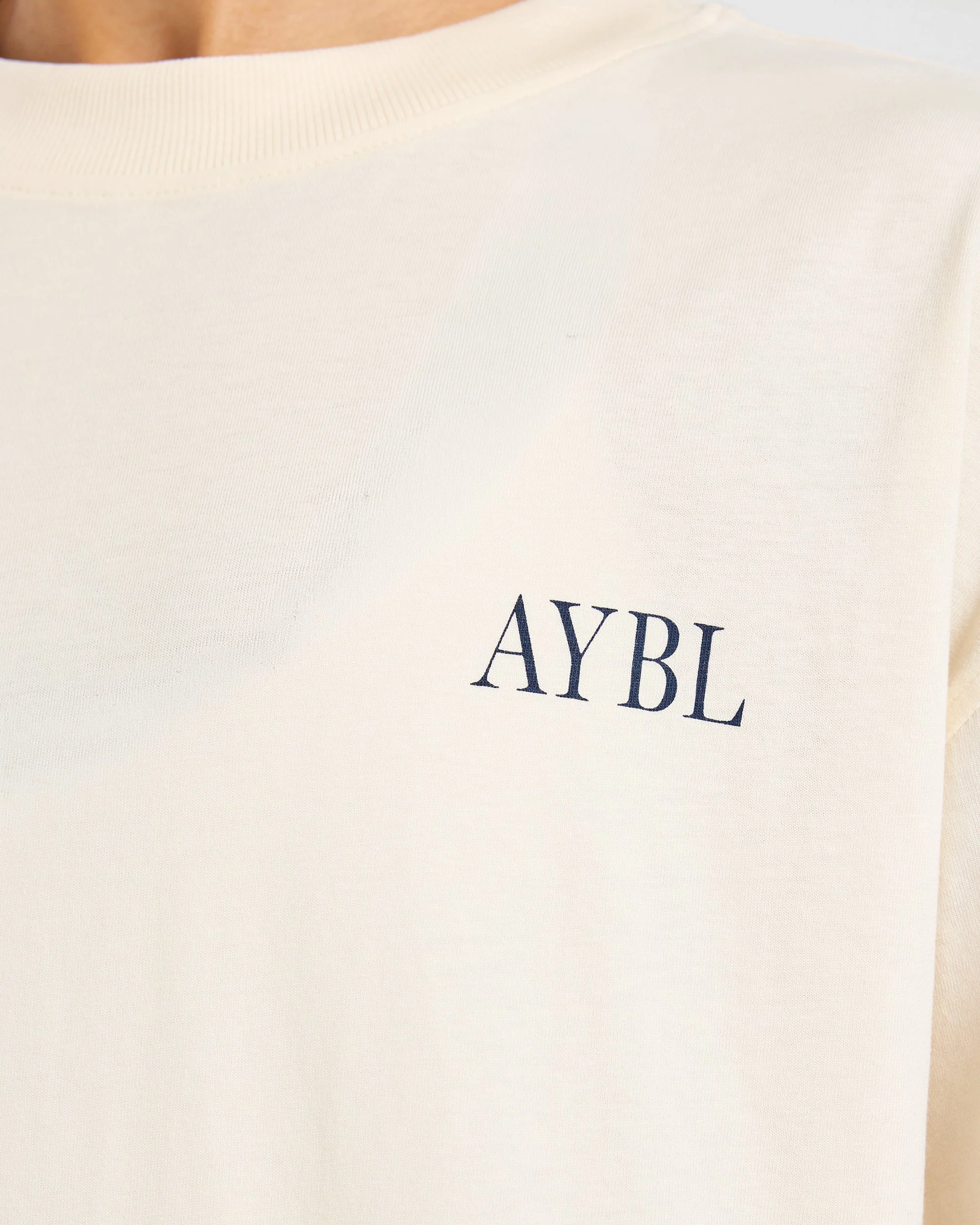 AYBL Strength Club Oversized T Shirt - Cream - Image 5