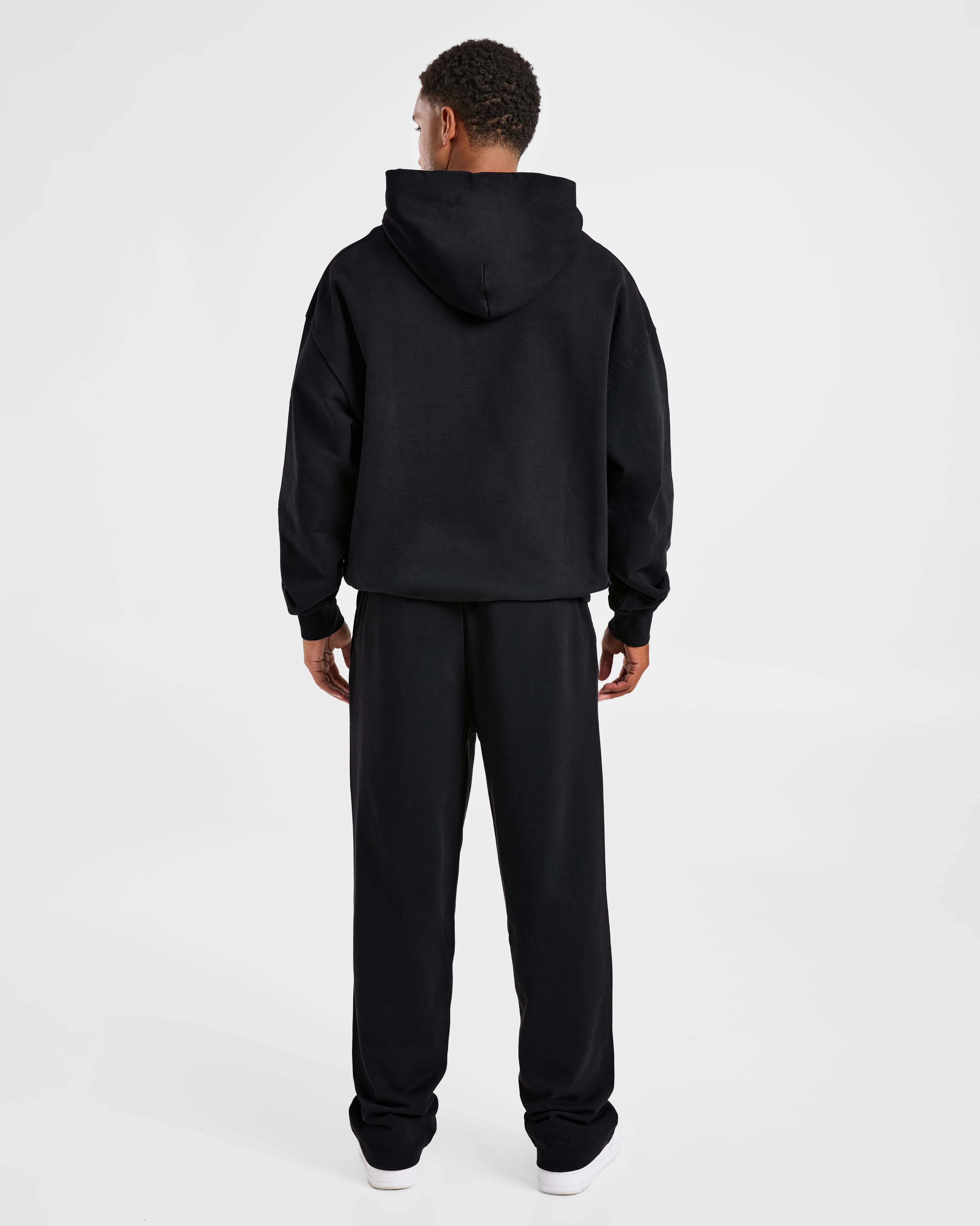 Elite Straight Leg Joggers - Noir/Charcoal - Image 4
