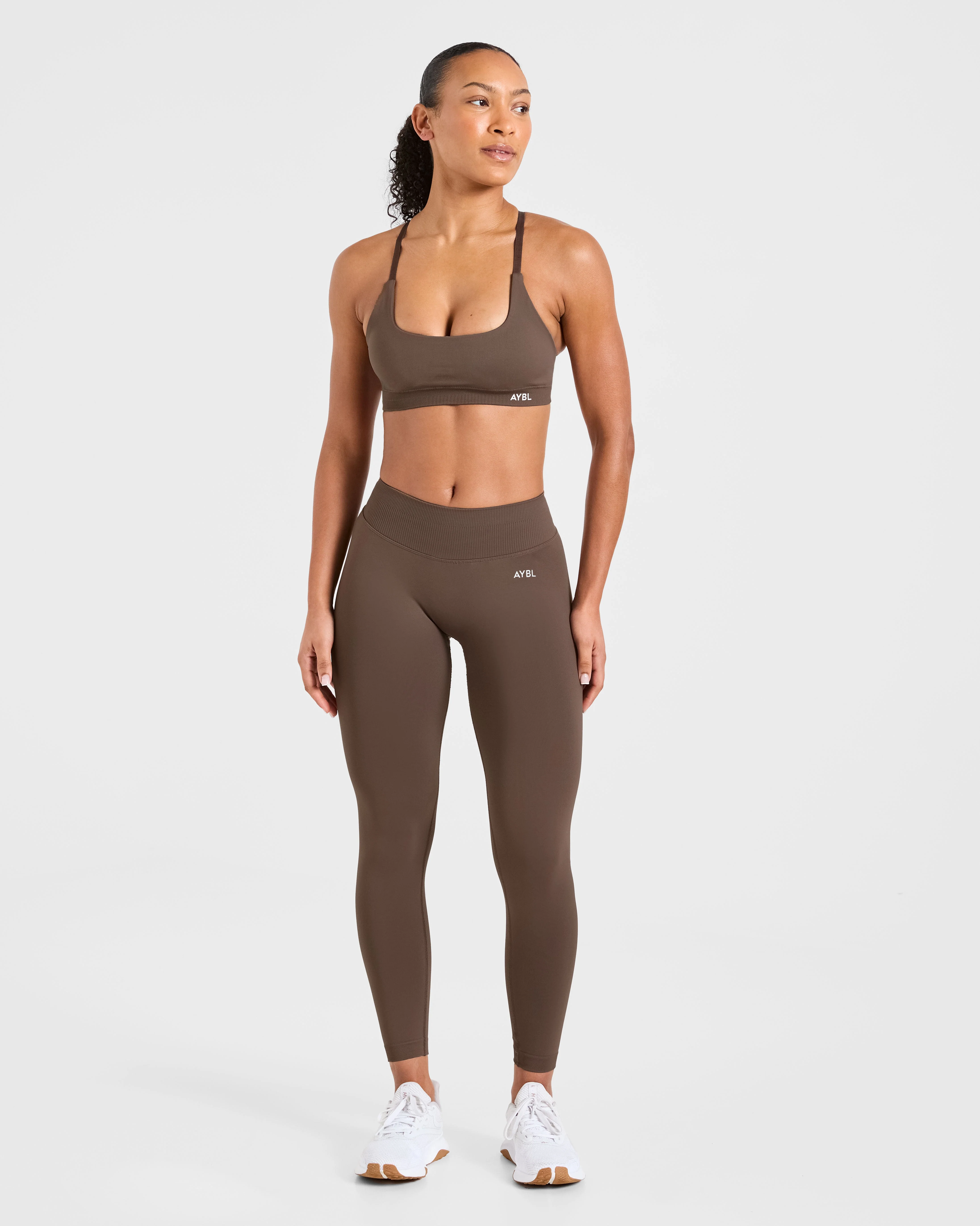 Enhance Seamless Sports Bra - Marron - Image 3